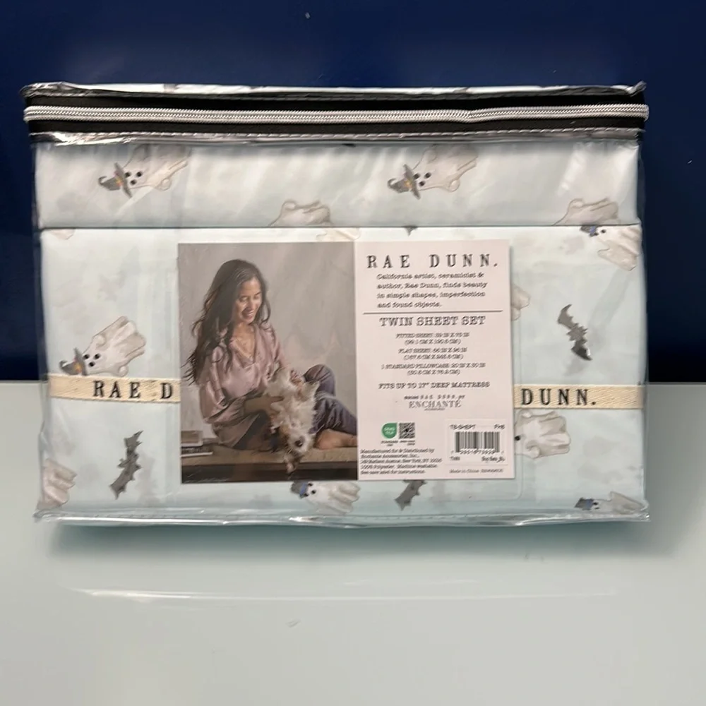 NWT Rae Dunn Halloween Twin Sheet